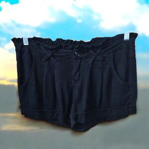 NWOT BE BOP Women's Black Ruffle Pleated dress Short Size 5